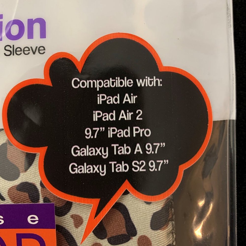 Neoprene iPad Holder - 16 Color Combinations - Leopard Brown Beige Black